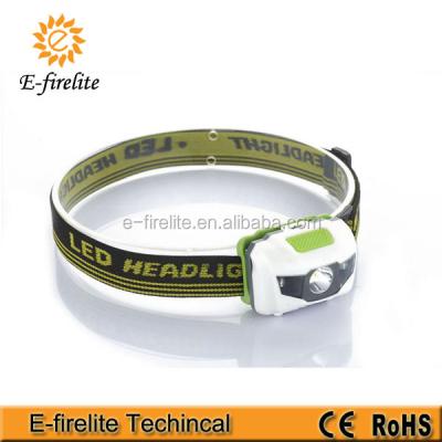 China Camping Logo , Color And Package Customized Powerful 3W+2 Red Led Waterproof Headlight for sale