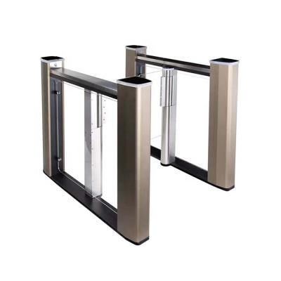 China Indoor/Outdoor With Tent Acrylic Security Access Control Swing Barrier Fast Speed ​​Turnstile For Airport Stadium for sale