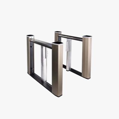 China Indoor/Outdoor With Tent CE Approved Waist-Length Entrance Access Control System Sliding Turnstyle Pass Turnstile Quick Swing Barrier Gate for sale