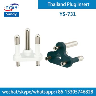 China Residential/General Purpose Thailand Plug Insert (YS-731 TISI 4.8MM Semi-insulated 16A 3, 3-pole, three-prong 3-pin) for standard wire for sale