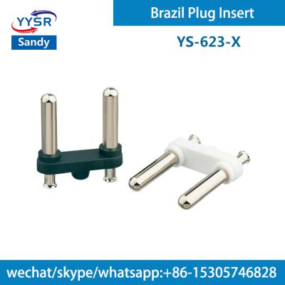 China Residential/General Purpose Brazil Plug Insert (YS-623-X NBR 4.8MM 10A/20A 2, 2-pole, 2-prong) insert for adapters for sale