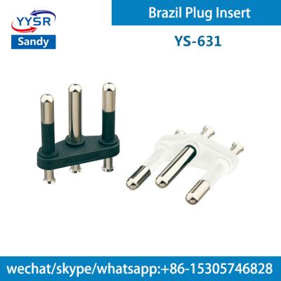 China Residential/General Purpose Brazil Plug Insert (YS-631 NBR 4.0MM Semi-insulated 10A 3 pin, 3-pole, three-prong) for outlets for sale