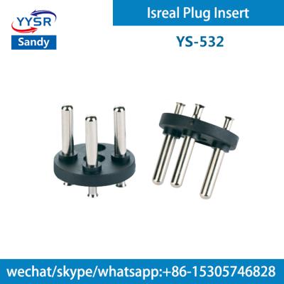 China Israel residential/general purpose plug insert (YS-532 SI32 4.4MM 16A 3 pin, 3-pole, three-prong) for plug cord for sale