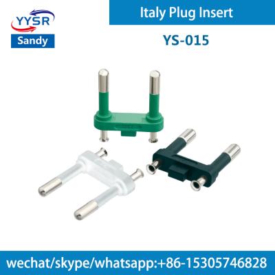 China Residential/General Purpose Italy Plug Insert (YS-015 IEC 4.0MM Semi-Insulated 10A 2-pin 2, 2-pole, 2-prong) for standard wires for sale