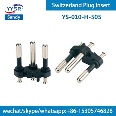 China Residential/General Purpose Switzerland Plug Insert (YS-010-H-505 SEV 4.0MM Semi-insulated 10A 3, 3-pole, three-prong 3-prong) for plug cable for sale