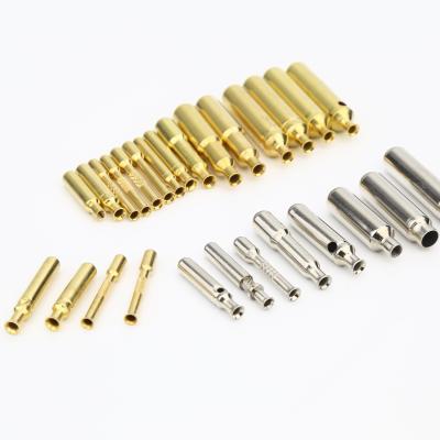 China Commercial INDIA SOCKET TERMINAL 7.0mm 8.7mm 15/16amp with 10/16A crimping hollow brass pin for sale