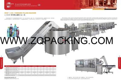 China 3in1automatic carbonated water filling machine (cola) for sale