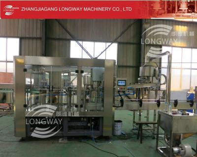 China Zhangjiagang Rotary monobloc filling machine / small bottle filling capping machine steel for sale