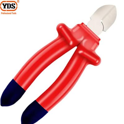 China YDS Easy Operation Grade Chrome Vanadium Industrial Steel Cutting Pliers Insulated Long Handle Nose/Diagonal Cutting/Combination Pliers for sale