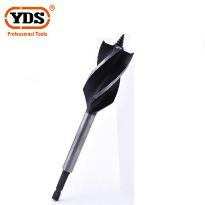 China YDS brand wood hex handle high carbon steel woodworking drill bit new model and two color with working woodworking drill for sale