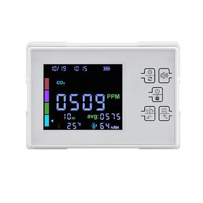 China ABS KF-909 Air Quality Detector Multifunction Indoor Air Quality Detector CO2 TVOC HCHO Time Date Display Indoor Air Quality Monitor for sale