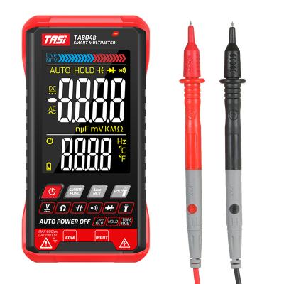 China Professional Auto Multimeter True Auto RMS Digital Multimeter Ultrathin Intelligent Dual Mode ABS Auto and Manual Multimeter for TASI TA804B for sale