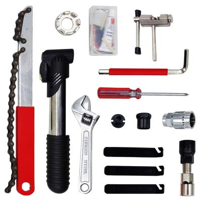 China Professional Tools Kit Storage Case Bicycle Tool 24PCS Bike Repair Tool Kit Maintenance Set For Mountain Mike YB25110B-L for sale