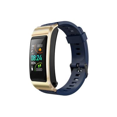 China Innovative touch screen heart rate monitoring sports smart bracelet tws earphone 2 in 1 phone calls smart watch for sale