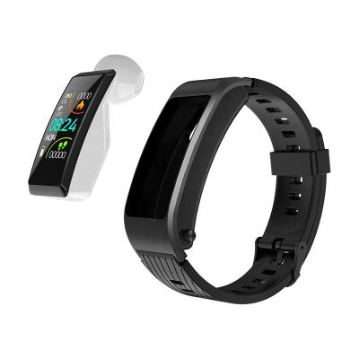 China Touch Screen New 2 In 1 Talk Band Smart Fitness Tracker With Headset For Android And IOS Watch Smart Band for sale