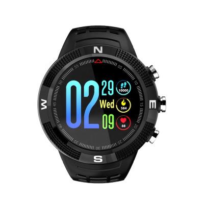 China NO1 f18 compass sports smartwatch touch gps beidou glonass full screen ip68 GPS navigation position swimming fitness smart watch with time for sale