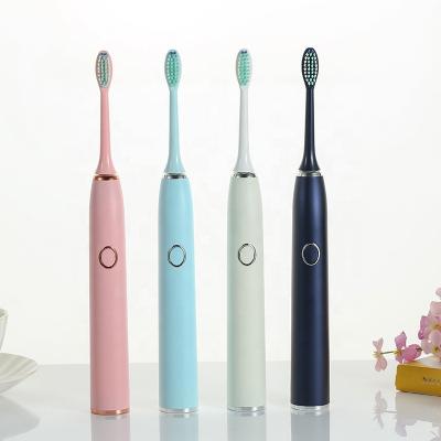 China Original USB Battery Powered Colorful Rechargeable Electric Toothbrush Cleaner Smart Ultrasonic Electronic Travel Brush IPX8 Waterproof Home for sale