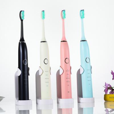 China CE ROHS Electric Toothbrush Battery Operated Ultrasonic Whitening Teeth Brush Automatic USB Charging Refill Travel Washable Toothbrush for sale