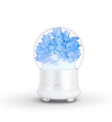 China New Car Humidifier LED Ultrasonic Lamp Glass Bottle Perfume Oil Decorative Home Humidifier for sale