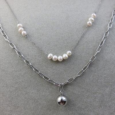 China Good Fresh Sale Baroque Pendant Necklace Lead Free Nickel Free Artificial Pearl Necklace Women Necklaces for sale