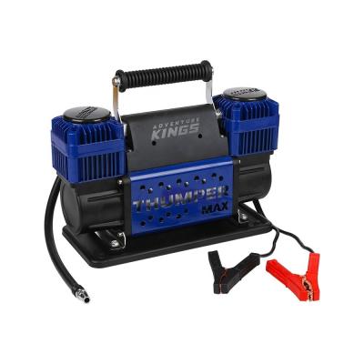 China Blue Heavy Duty Double Cylinder 160LPM 4x4 Tire Inflator Pump 12v Car Air Compressor for sale