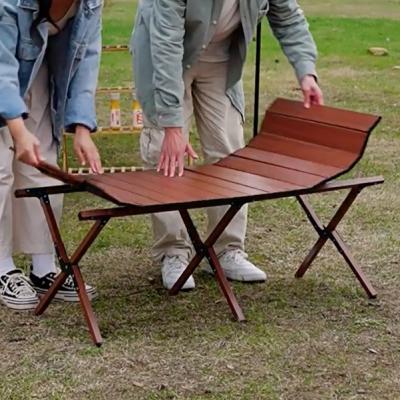 China Easy-carrying Portable storage foldable camping table outdoor garden picnic bbq table stall table for sale