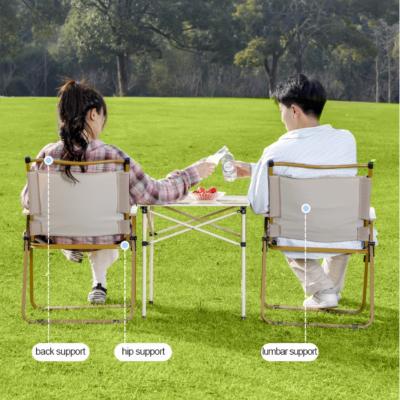 China Easy-carrying Seat Folding Carbon Steel Outdoor Garden Furniture Set Patio Dining Table Chair Set for sale