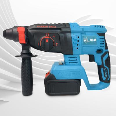 China HENGLAI in stock! ! ! Rechargeable lithium battery electric hammer drill machine tool electric hammer impact cordless drill HLDC-03-A for sale