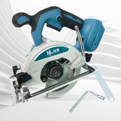 China Brick Saw HENGLAI Woodworking Cutting Depth Adjustment 20V 125mm Saw Tools Battery Power Cordless Circular Track Saw for sale