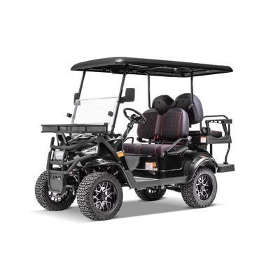 China Electric Steering Wheel Car Golf Cart 4 Seat Vehicle Lifted Cart KANDI Off Road for sale