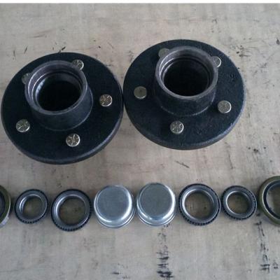 China Trailer Trailer Axle Hub Assembly With Wheel Hub Bearing And Cap for sale