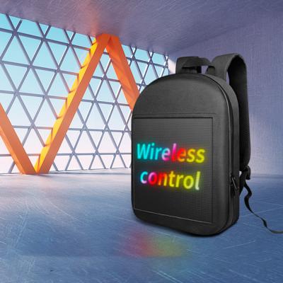 China With USB APP LED Backpack Third Generation Led Display With WIFI Version APP Control Smart Advertising LED Wireless Backpack Backpack for sale