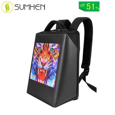 China With USB Biosled DBGB001 Smart Led Backpack USB Men's Backpack Electronic Display LED Screen Light Space for sale