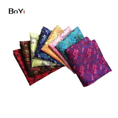 China 8 Pack Casual Mens Mixed Floral Paisley Pocket Square Wedding Handkerchief for sale