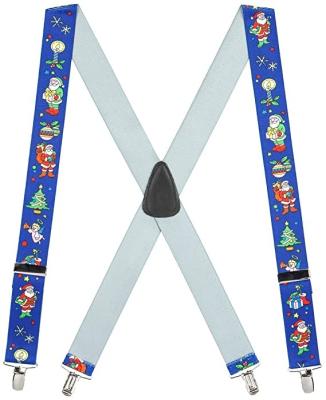 China Fashion Men's Santa Novelty Christmas Suspenders Elastic Band for Christmas for sale