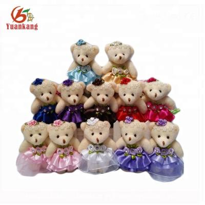 China Wholesale Valentine Animal Toy, 10cm Mini Plush Cute Stuffed Animal Mouse in Wedding Dress for sale