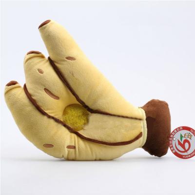 China Anti-Apnea Fruit Design Lovely Plush Stuffed Banana Shaped Soft Pillow for sale