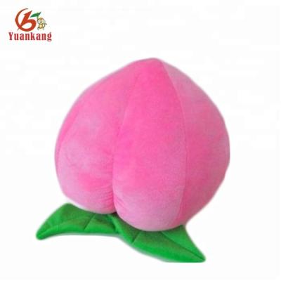 China Plush stuffed plush vegetables and fruit toy peach for sale