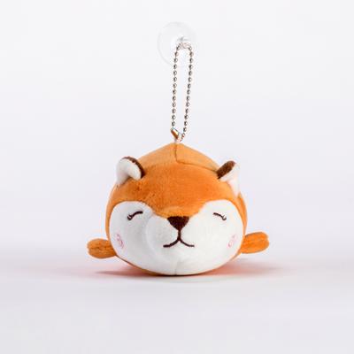 China OEM/ODM Mini Soft Plush Stuffed Fox Toy Plush Stuffed Animal Keychain Key Chain for sale