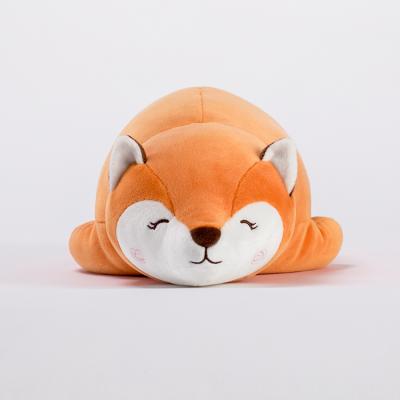 China Soft Plush Stuffed Pillow Animal Fox Toys Baby Stuffed Cartoon Fox Pillow for sale