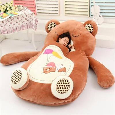 China Best Plush Made Stuffed Animal Shape Bed Giant Toy Stuffed And Plush Bag Animal Bed For Kids Or Adults for sale