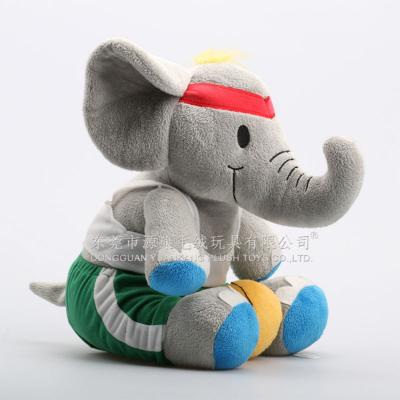 China Cuddly Soft Toy Gray Elephant Stuffed Animal Plush Toy for sale