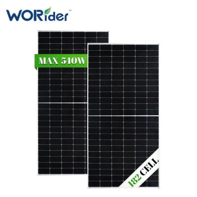 China Price 400W 500W 390W 395W 405W 410W 415W 380W Worider Chinese Mono Commercial Solar Panel Paneles Solares 182*30.3 for sale