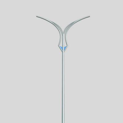 China Square High Quality Street/Road/Garden/Outdoor Double Arm Solar Street Light Pole 6m for sale