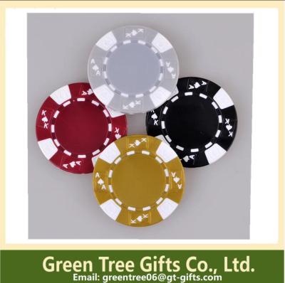 China 3-tone Poker Chips,crown poker chip custom aluminium poker chip set casino clay pokerchips for sale