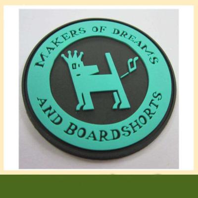 China High quality factory price garment pvc rubber badge silicone patches for sale