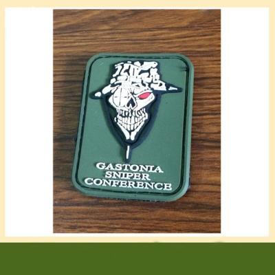 China Hot Sale Eco-friendly 3D logo custom embossed PVC Military Patches for sale