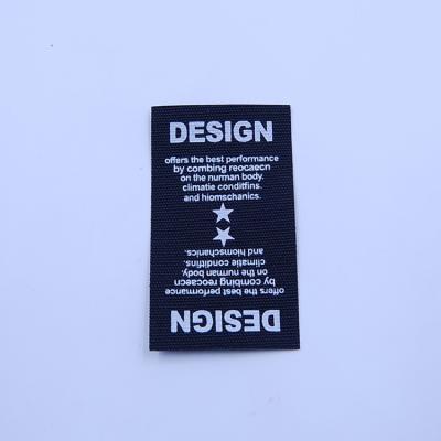 China High quality custom hem woven label,clothing woven label,garment woven label neck tag for sale