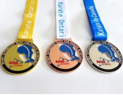 China Medal Factory hot selling running metal award medal with ribbon for sale