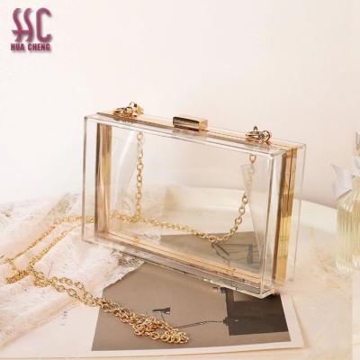 China 2020 Hot Sale Clear Acrylic Evening Clutch Bag Acrylic Clutch Bag Ready To Ship for sale